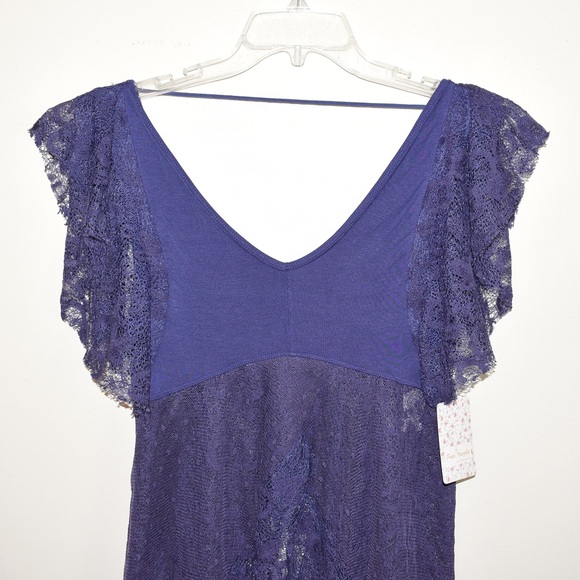 Free People Heatherton Lace Fairy Wing Top - Picture 4 of 6
